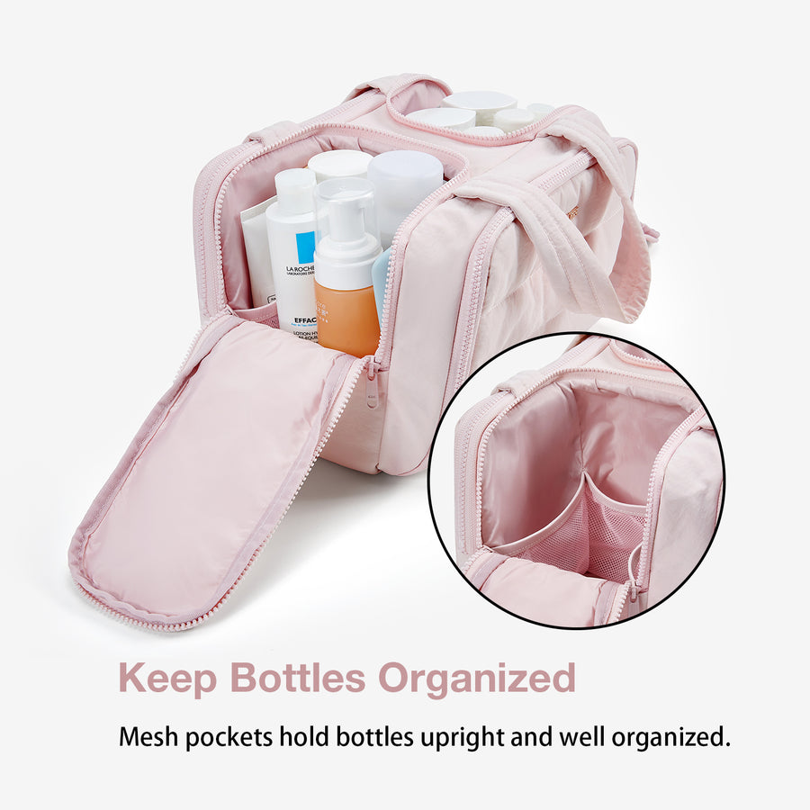 Travel Toiletry Organizer with Keep Bottles Organized - Bagsmart