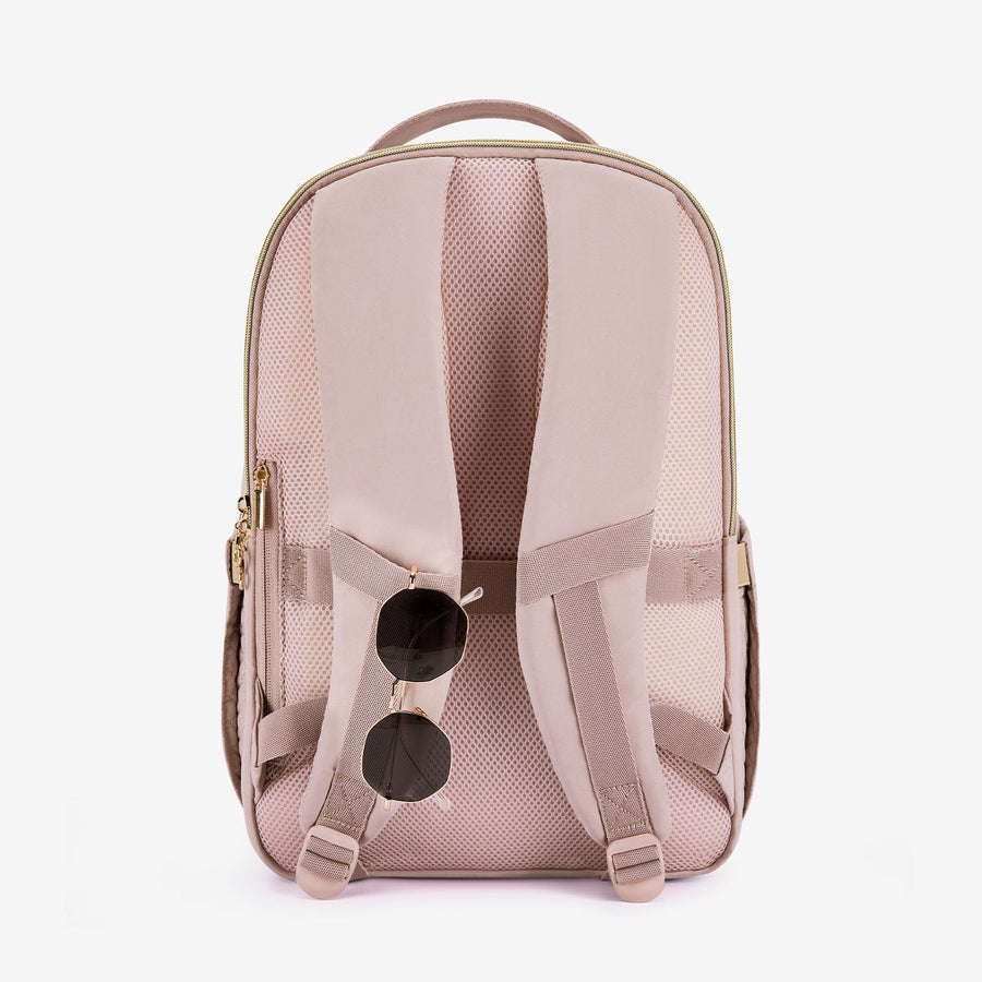 Bonchemin 15.6" Lightweight Pink School Laptop Backpacks with Sunglasses Strap-Bagsmart