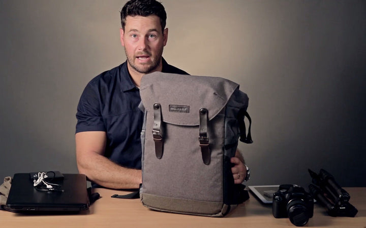 YouTube Video of BAGSMART Camera Backpack with 15.6 Inch Laptop Compartment and Waterproof Rain Cover