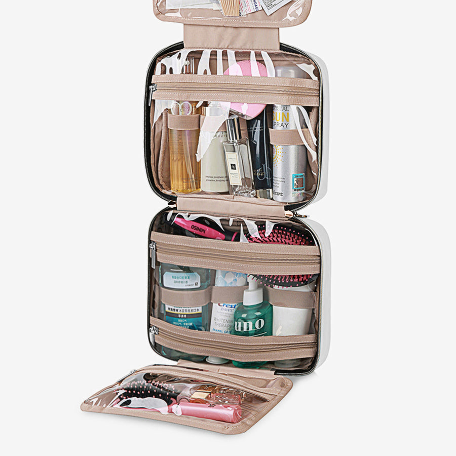 Bonchemin Beige The Space Saver Toiletry Bag