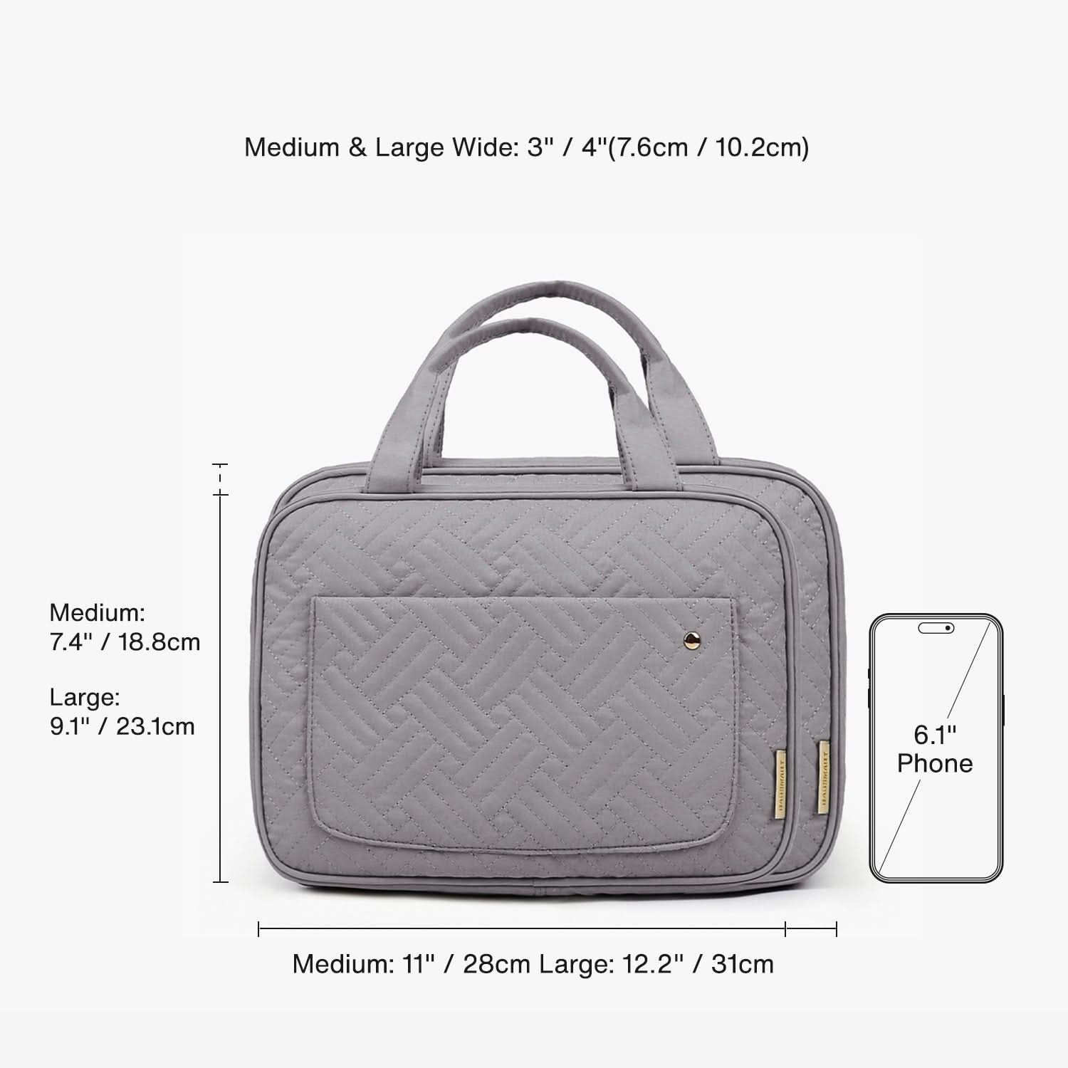 Grey Toiletry Bag