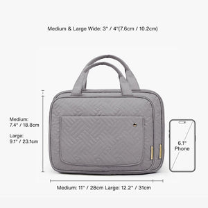 Bolsa de higiene pessoal Bonchemin Grey The Space Saver