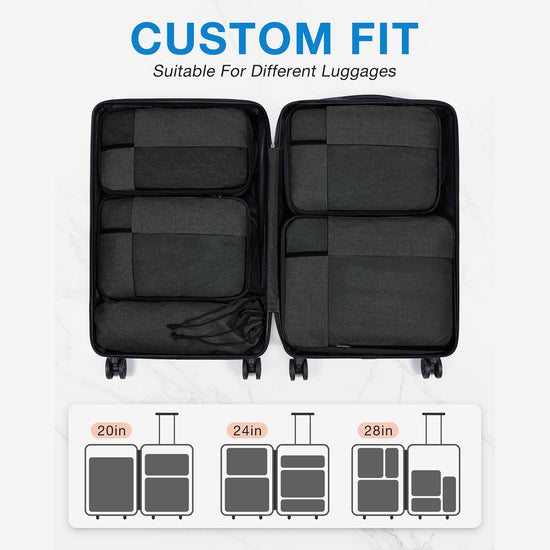 Travel Compression Packing Cubes-Lightweight & Space Travel Essential ...