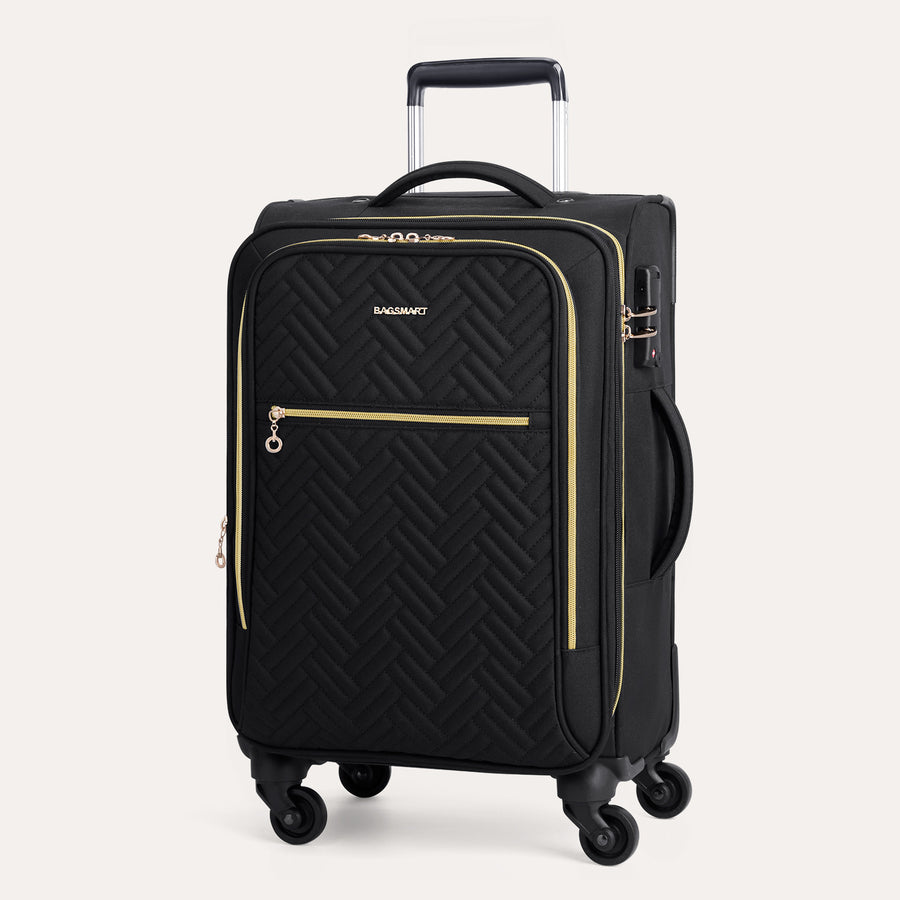 20 Inch Bonchemin Quilted Business & Travel Suitcase - BAGSMART