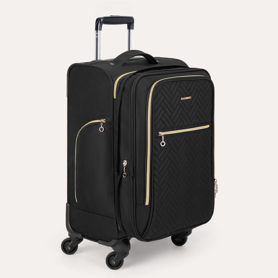 BAGSMART Softside Carry On Luggage