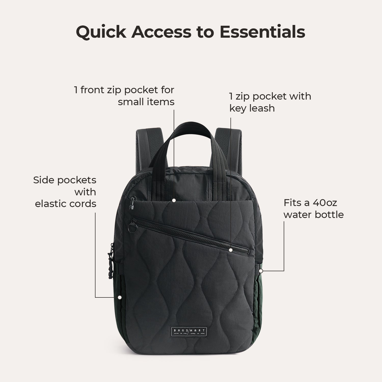 Vega 23L Featherlight Work Backpack - BAGSMART