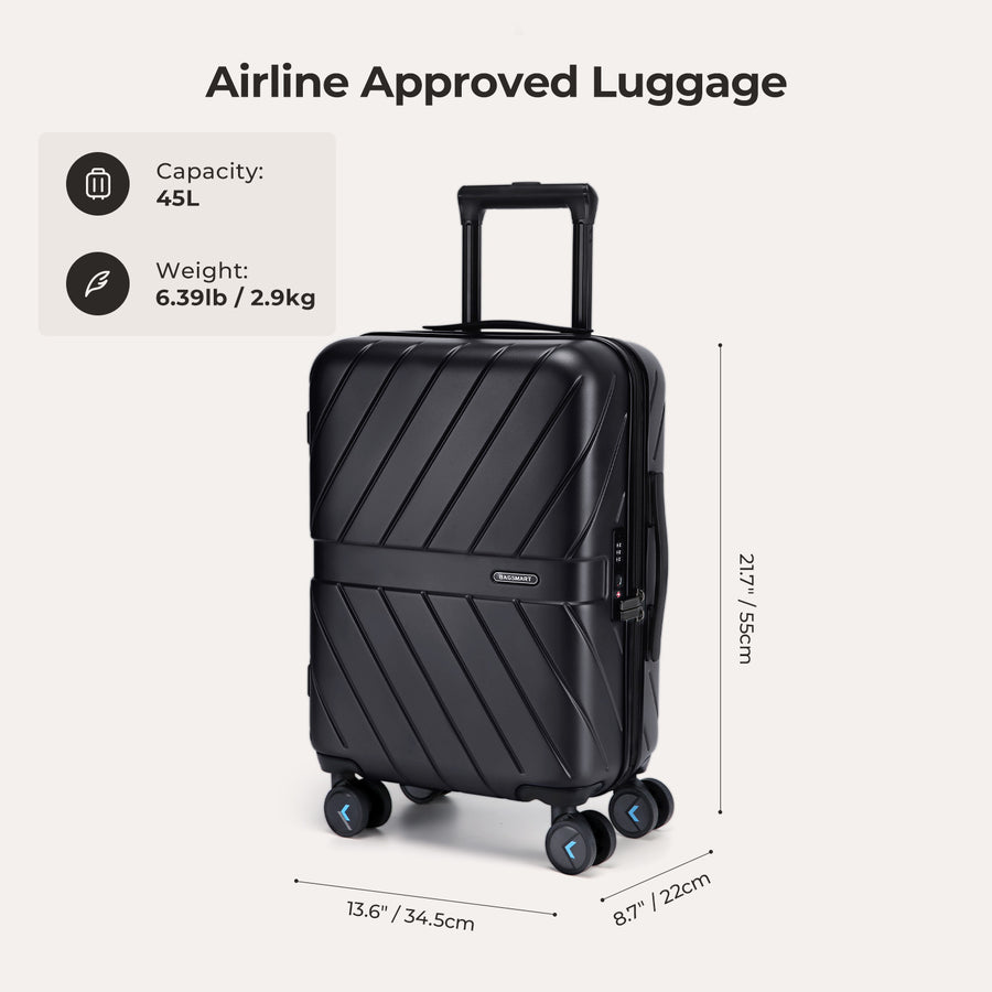 Daren 20 Inch Lightweight Hardside Carry-On Suitcase