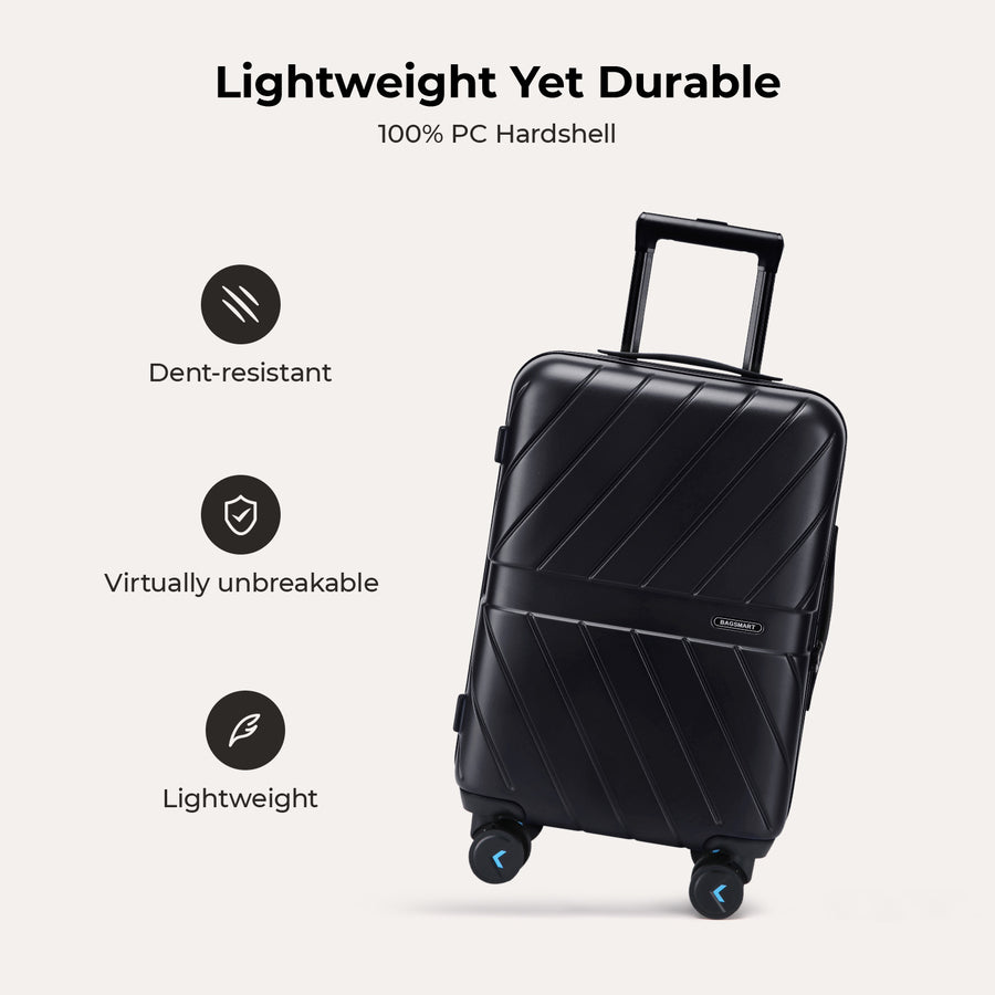 Daren 20 Inch Lightweight Hardside Carry-On Suitcase