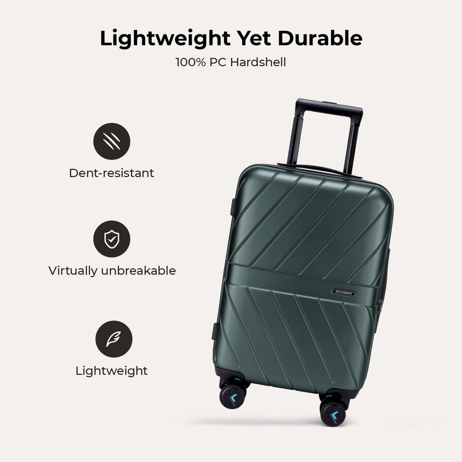 Daren 20 Inch Lightweight Hardside Carry-On Suitcase