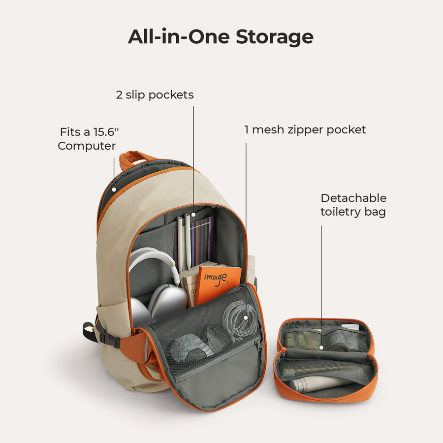 Soar 25L 180° Open Clamshell Travel Backpack Set