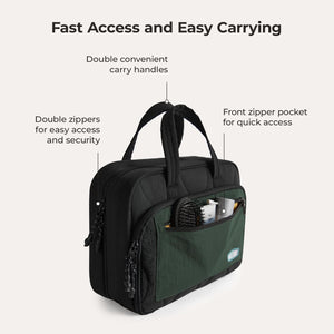 Walker Hanging Travel Toiletry Bag with Waterproof Compartment - BAGSMART