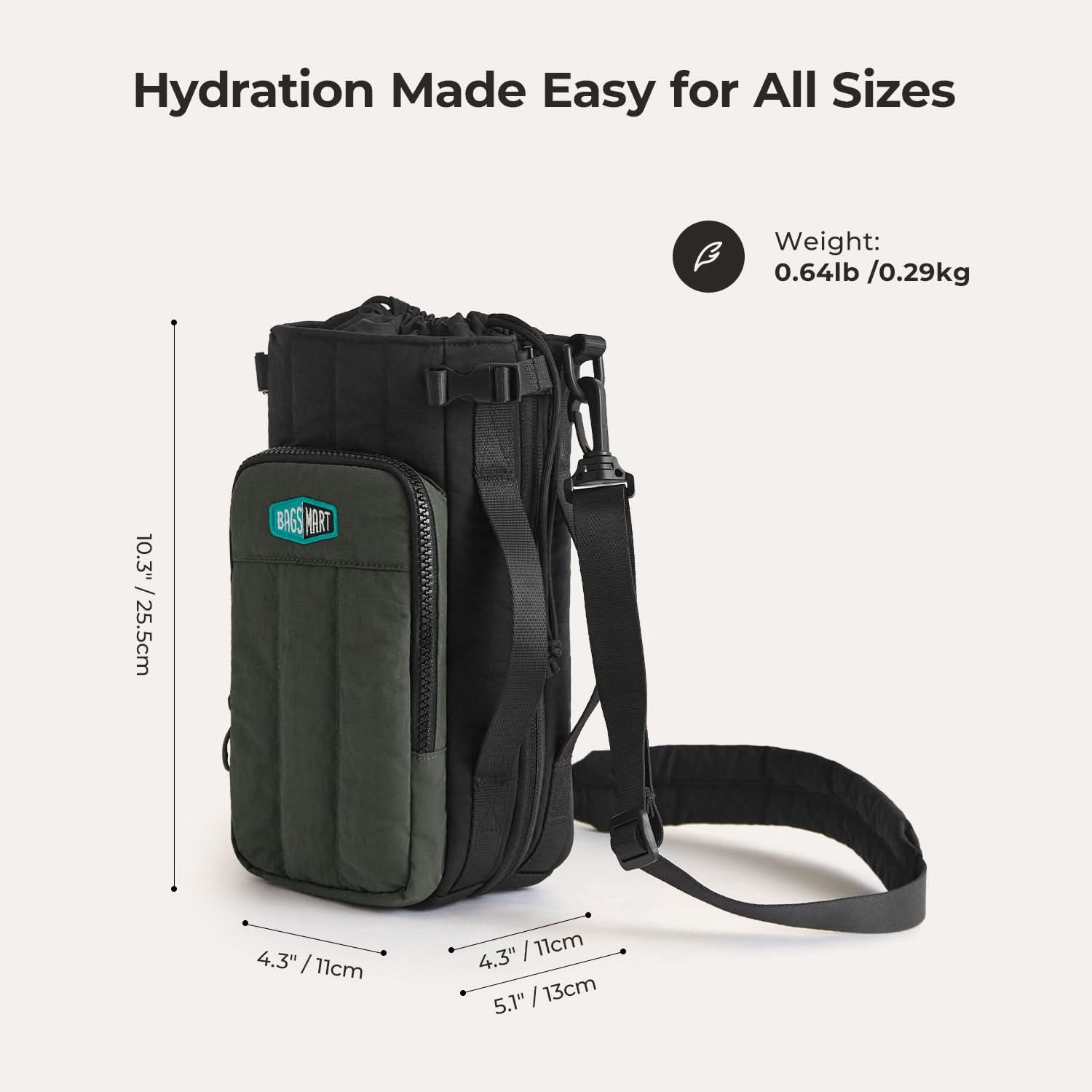 Walker 32oz - 64oz Expandable Water Bottle Sling