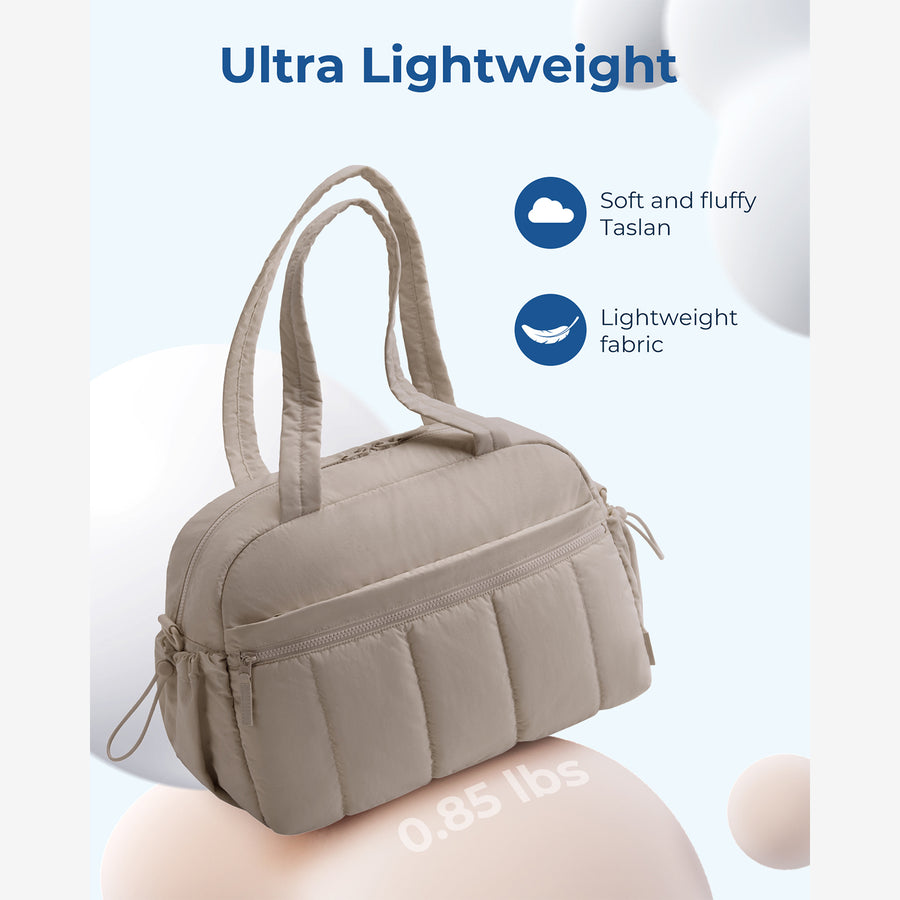 Puffy Water-Resistant Gym & Travel Duffle Bag