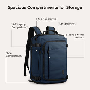 Blast Quick Access 28L-38L Carry On Travel Backpack