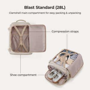 Blast-Quick Access 28L-38L Carry On Travel Backpack - BAGSMART