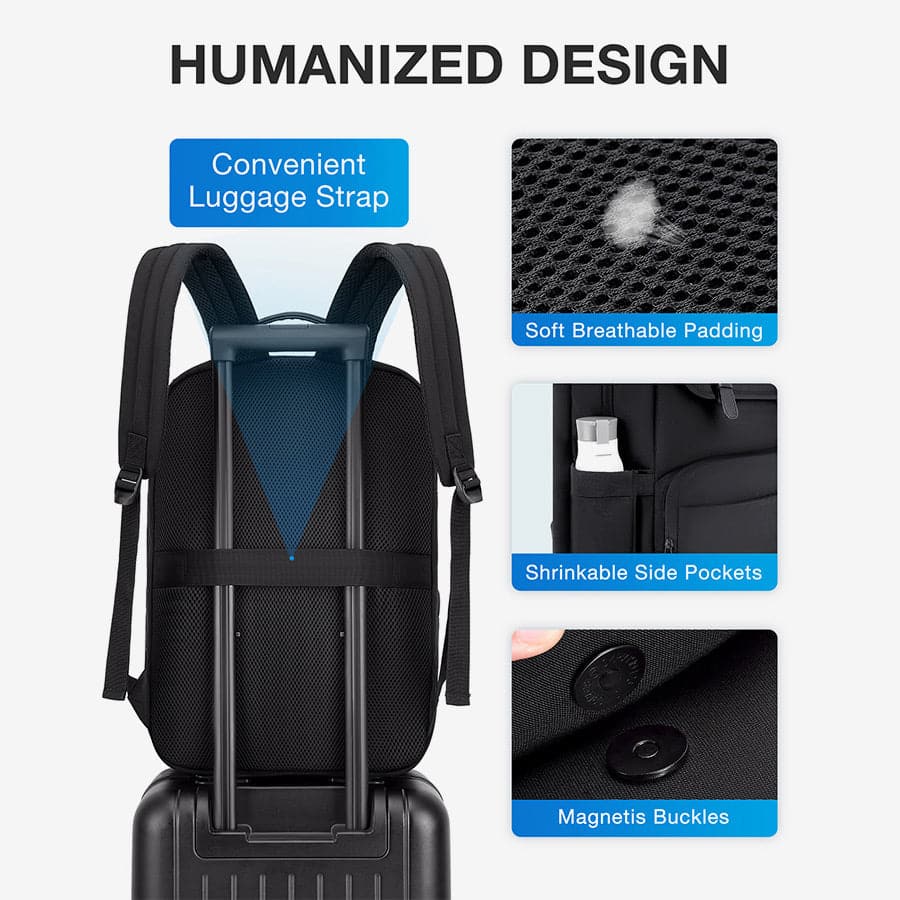 17.3 Inch Versatile Waterproof Laptop Compartment Backpack– BAGSMART