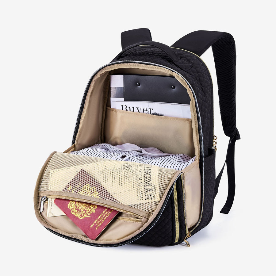 Bonchemin Black Laptop Backpacks for Women