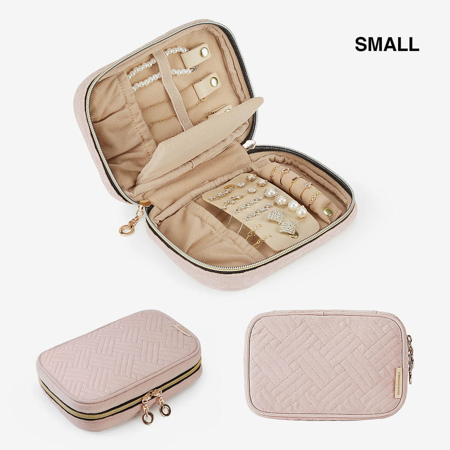 Procase Travel Jewelry Case Organizer Bag, Soft Padded Double