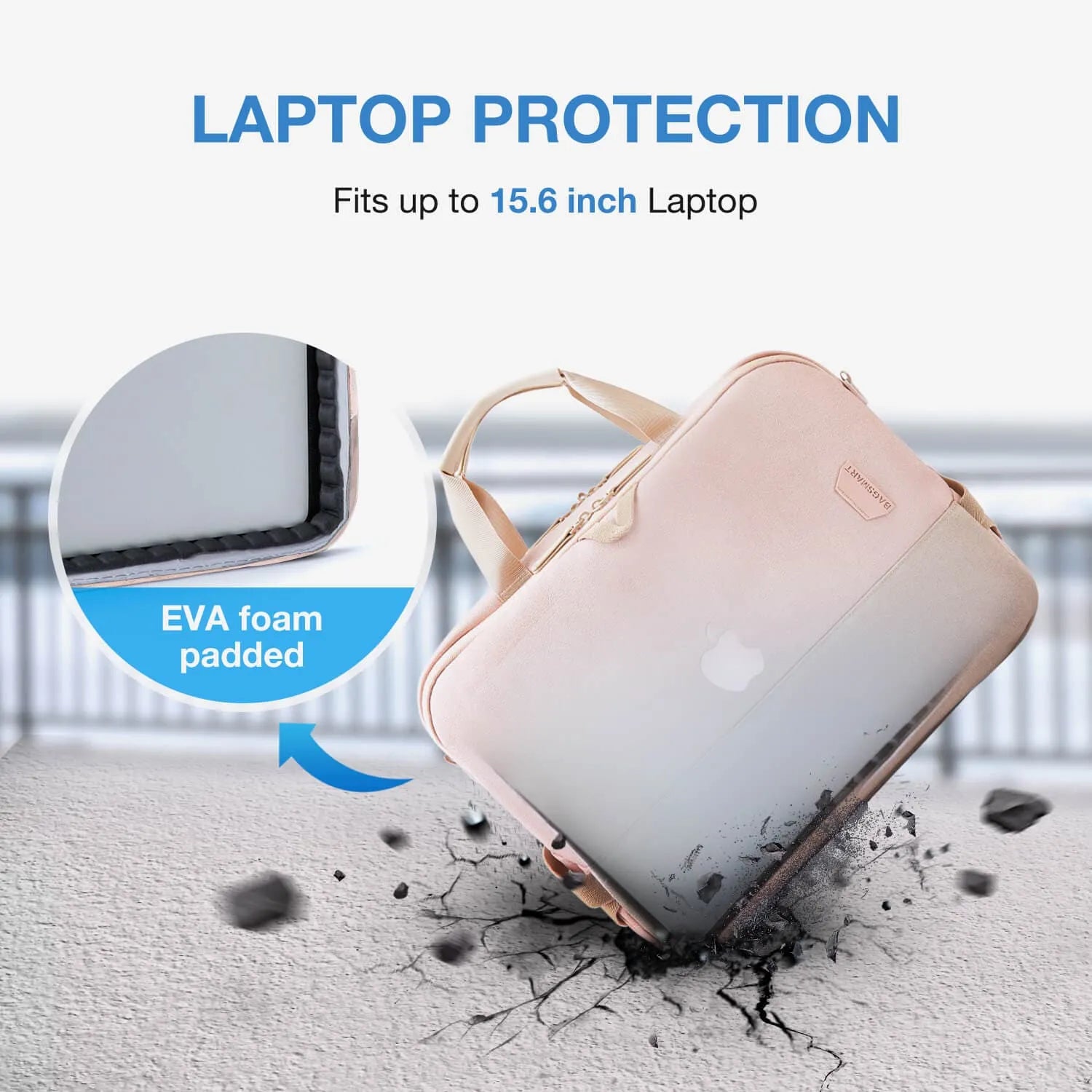 15.6" Falco Office Briefcase Stylish Laptop Briefcase for Women BAGSMART