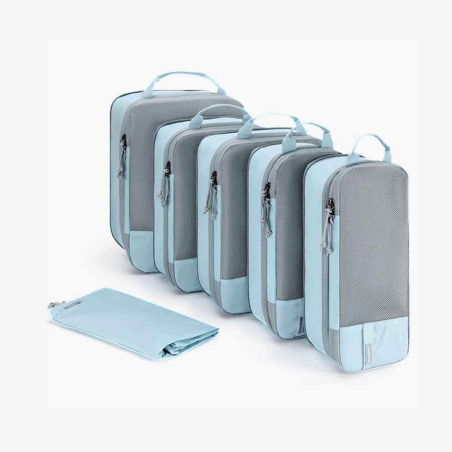 6 PCS Compression Expandable Travel Packing Cubes for Men-Bagsmart