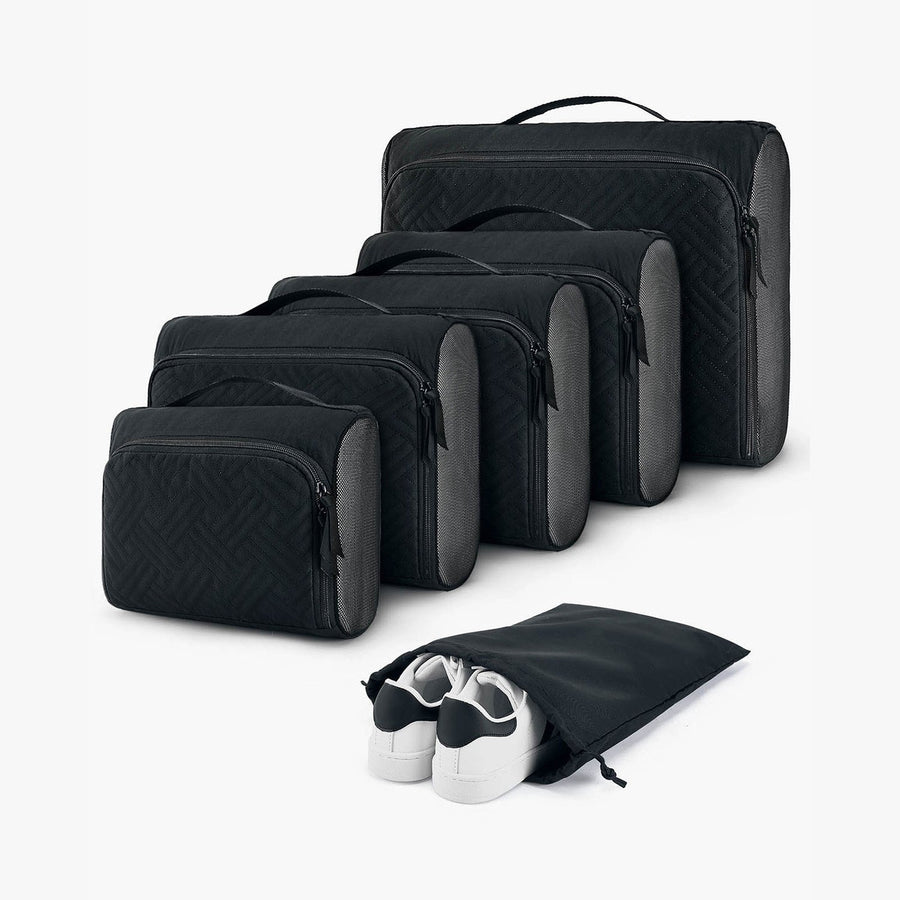 6 PCS Quilted Packing Cubes for Suitcases