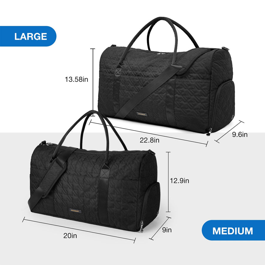 Travel Duffle Bag With Shoes Compartment