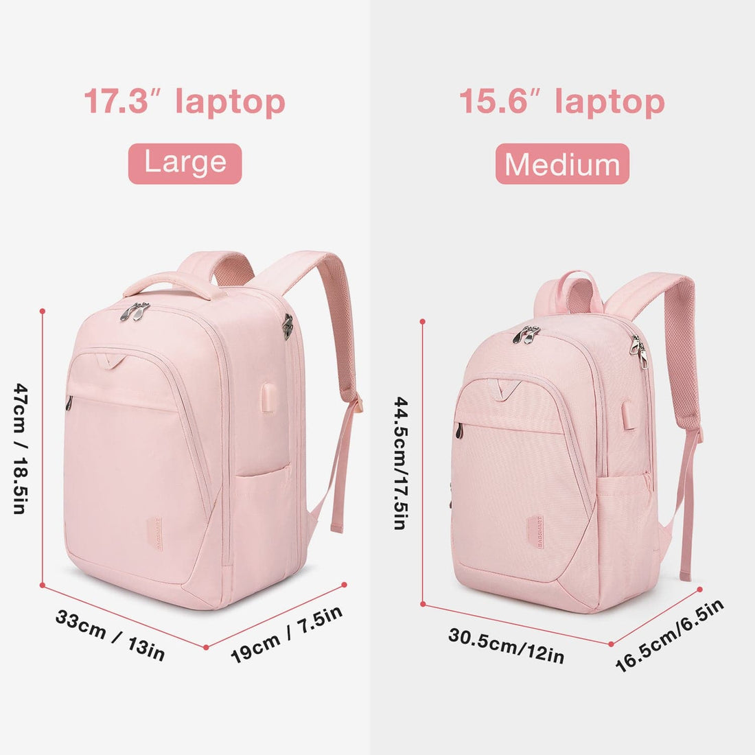 Lightweight School Backpack for Women | Carry On Travel Backpack– BAGSMART