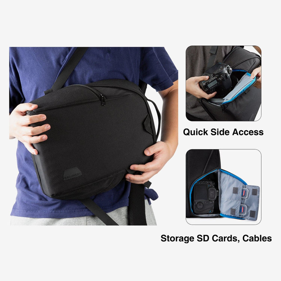 Borsa per laptop con custodia per fotocamera impermeabile antifurto