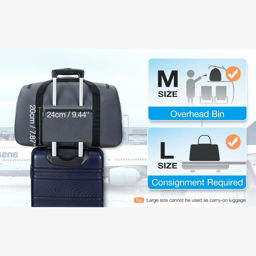 Bagsmart Weekender Travel Duffel with Toiletry Bag - Black – Modern Quests