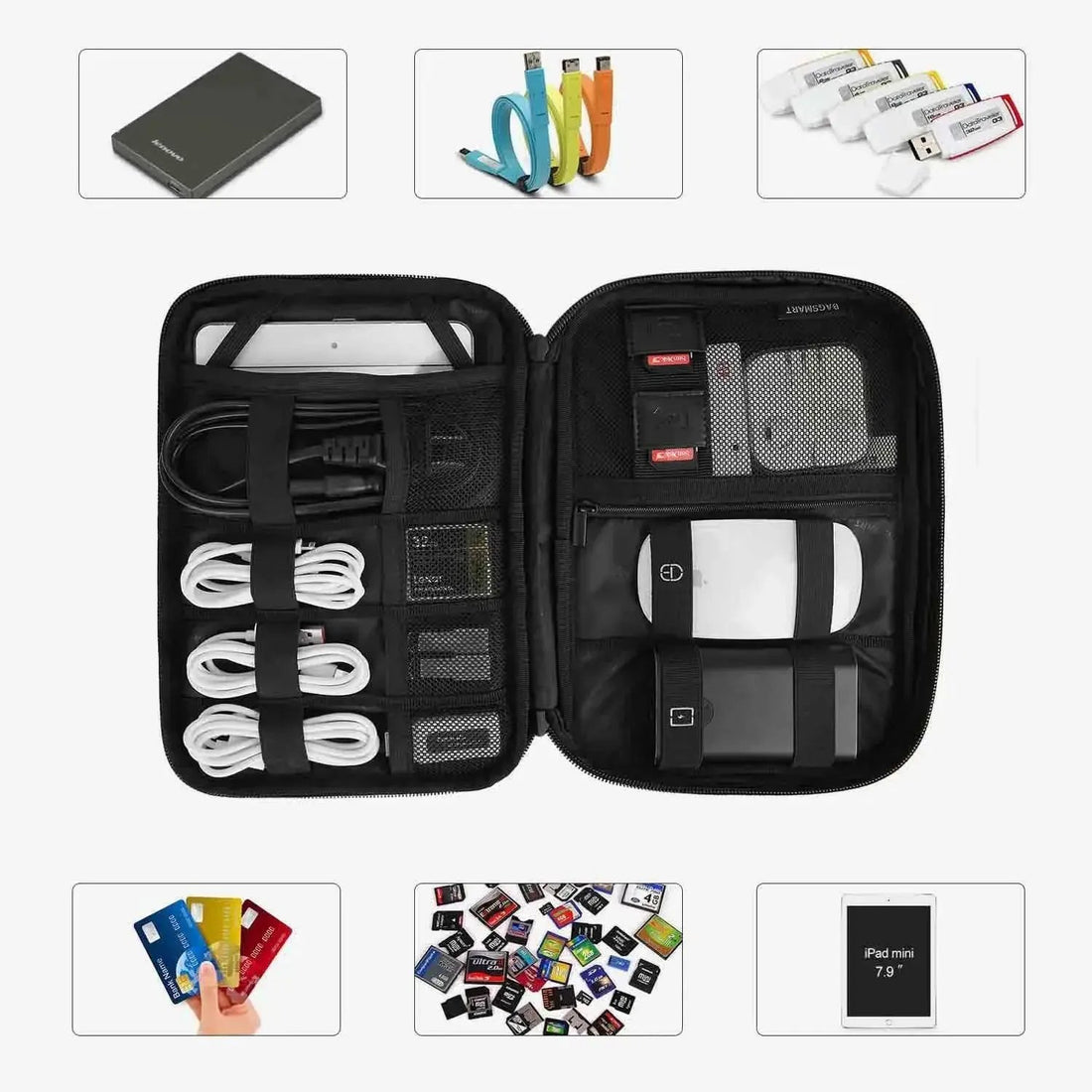 Universal Travel Cable Organizer for Business Trip BAGSMART