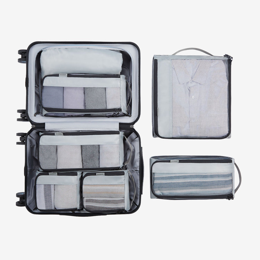 7 cubos de embalagem para malas de viagem
