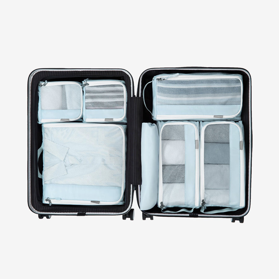 7 cubos de embalagem para malas de viagem