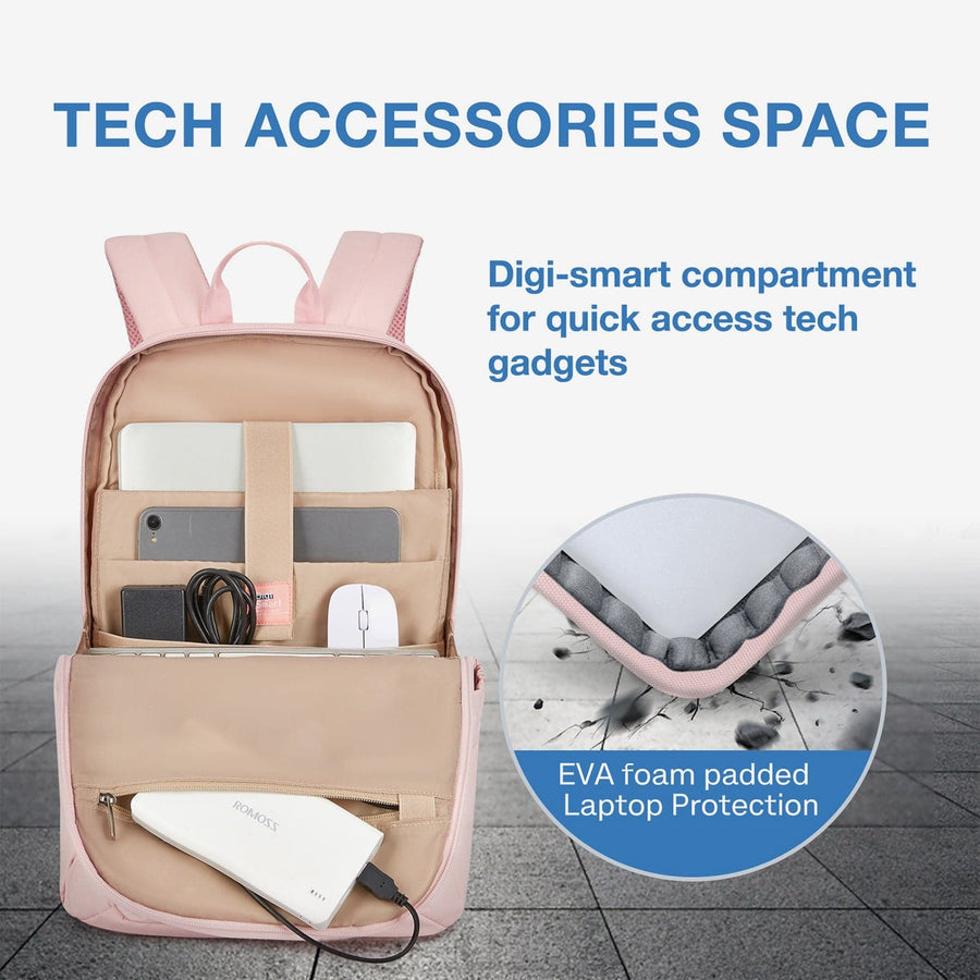 Bagsmart laptop backpack organized device protection-Bagsmart