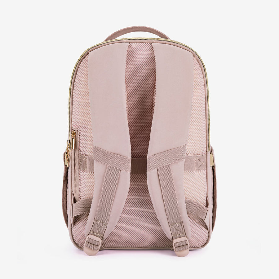 Bonchemin Lightweight Pink College Laptop Backpacks with Sunglasses Strap-Bagsmart