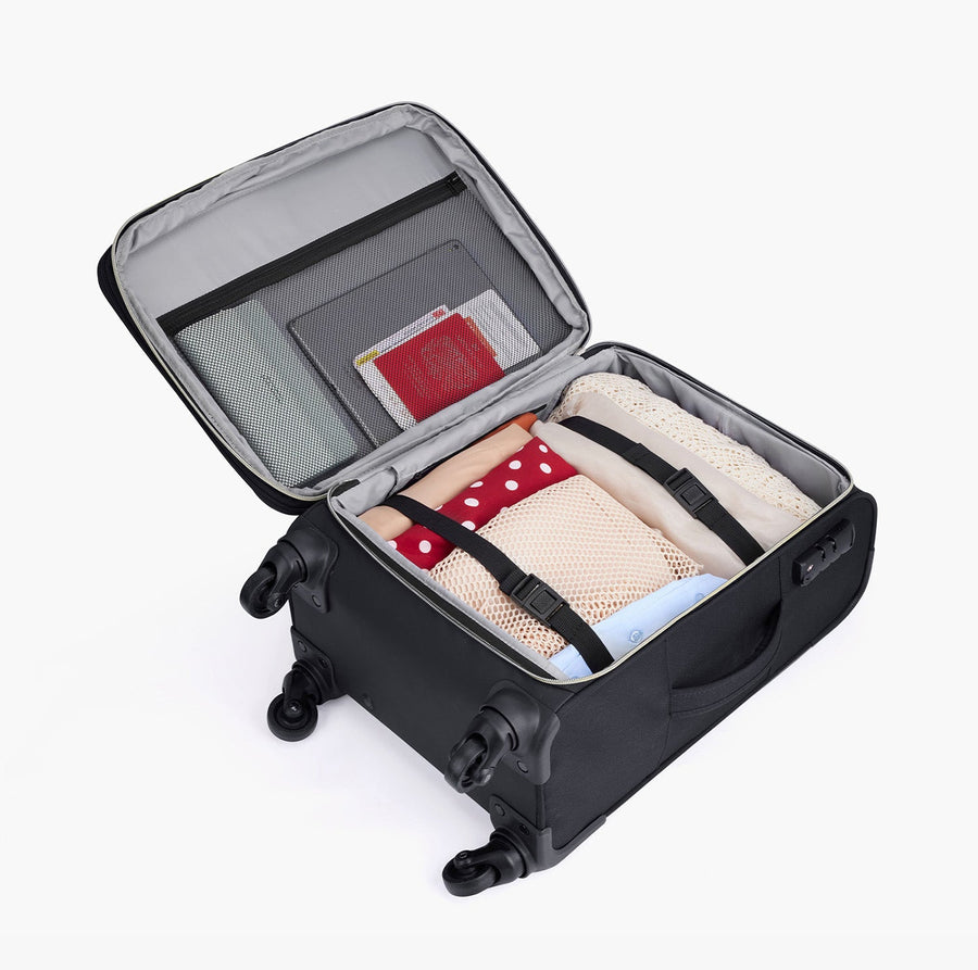 Bonchemin Quilted Business & Travel 51L Expandable Luggage in Built-in Organized Pocket-Bagsmart