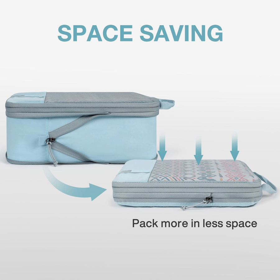 Compression Packing Cubes: Space Saving Suitcase Organizer