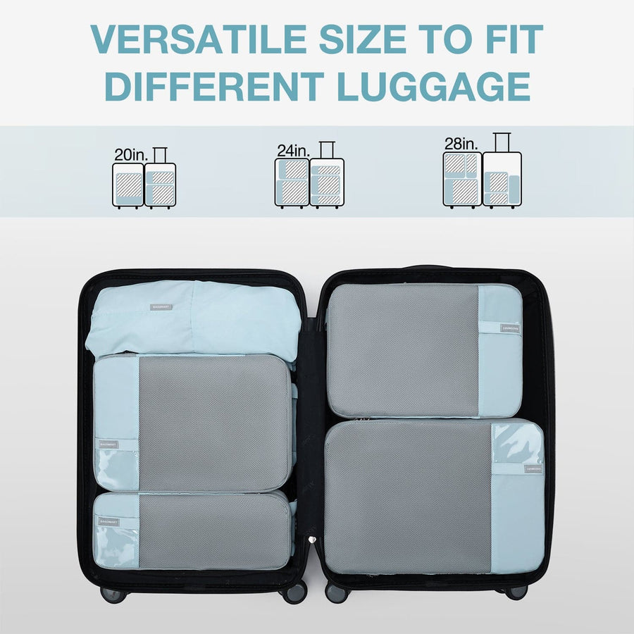 Compression Travel Cubes: Fit to Versatile Different Size Suitcase
