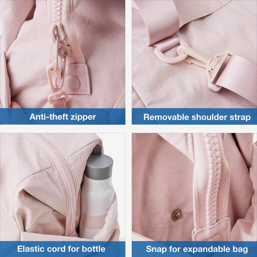 Zoraesque Travel Pink Lightweight Duffel Bag for Women in 4 Advantages-Bagsmart