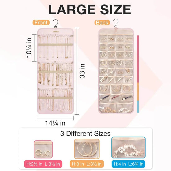 Large Hanging Jewelry Travel Organizer BAGSMART